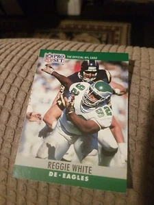 1990 PRO SET REGGIE WHITE PHILADELPHIA EAGLES #252 - Picture 1 of 2