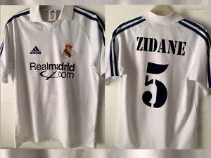 Real Madrid Zidane Adidas Boys XL Jersey Shirt Girls Soccer Football Vintage - Picture 1 of 5