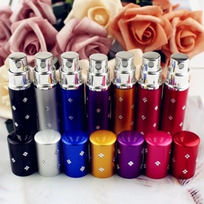 5ml 10ml Mini Portable Travel Refillable Empty Spray Scent Pump Perfume Bottles - Image 1 of 4