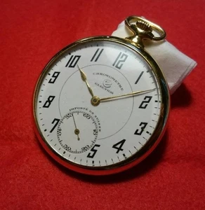 Watch Election Pocket Open Face 1920 Chronometre - Picture 1 of 5