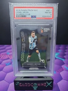 2018 Panini Prizm Lionel Messi Scorers Club PSA 8 Inter Miami CF/Argentina - Foto 1 di 2