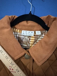 Joan Rivers Puffer Jacket Women’s L Rust / Orange Chore / Barn - New - Picture 1 of 13