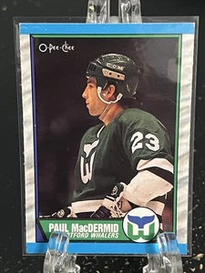 PAUL MACDERMID----NOVATO---1989-90 O PEE CHEE---HARTFORD WHALERS---ENVÍO GRATUITO - Imagen 1 de 2