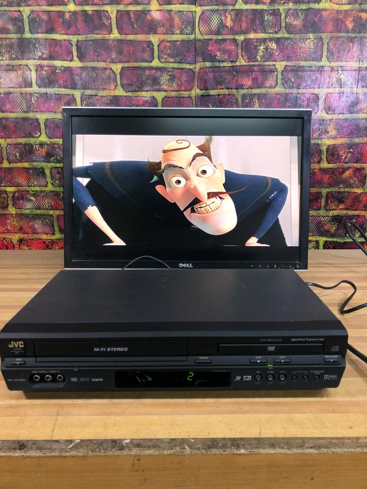 JVC HR-XVC26U DVD VHS VCR Combo Hi-Fi Stereo Video Cassette Recorder Tested  - Image 1 of 4