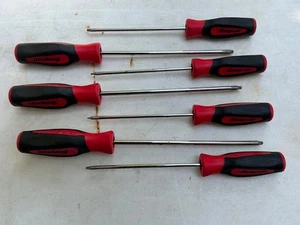 Snap On Tools USA 7pc Long Torx Instinct Screwdriver Set Red T8-T30 SGDTXL70BR - Picture 1 of 17
