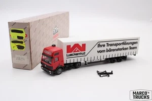 Albedo MB SK88 Eurocab jumbo semi-trailer truck "Wackenhut" No. 200254 1:87 /AL1 - Picture 1 of 1