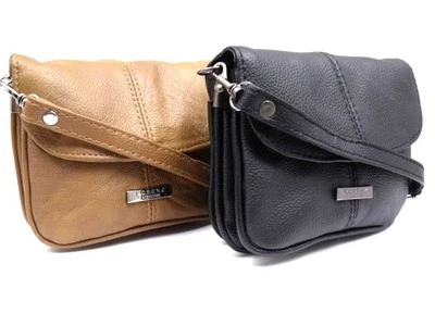 Womens New Soft Genuine Leather Small Shoulder Crossover Body Handbag Bag - Image 1 of 4