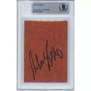 Satou Sabally Signed Basketball Cut Dallas Wings Oregon Ducks Beckett Auto Slab - Picture 1 of 4