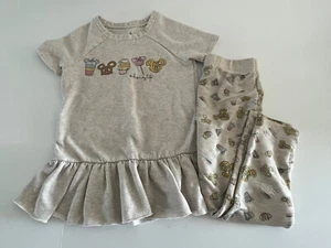 Disney Parks Girl’s Snack Outfit Pants and Top Size S Disney Life Cotton Blend - Picture 1 of 5
