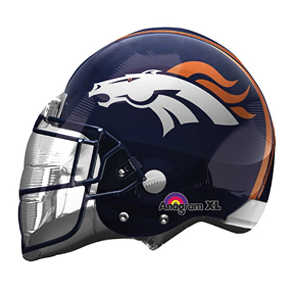 Denver Broncos Helmet 24in Super Shape Foil Balloon Football Party - Image 1 of 1