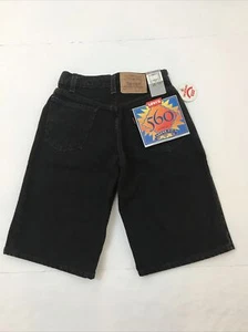 NWT VTG New Levis 560 Jean Short Boys Size 10 Regular Fit Orange Tab Waist 24 - Picture 1 of 12