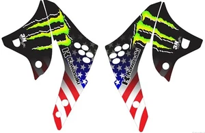 Shroud Graphics for 2006-2008 Kawasaki KX250f KX 250f American Monster Decals - Bild 1 von 1