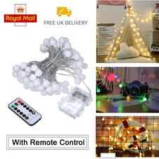 Battery Operated Remote Control LED Fairy Light String Children Party Tent Decor