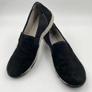 Zapatos cómodos Dansko para mujer 40 EU Harriet negros gamuza sin cordones elásticos transpirables - Imagen 1 de 11