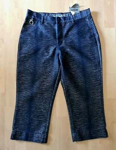 NO EXCUSES Capri Jeans Damen Größe 13/14 SCHILLERND Denim Herz Anhänger - Neu mit Etikett - Bild 1 von 7