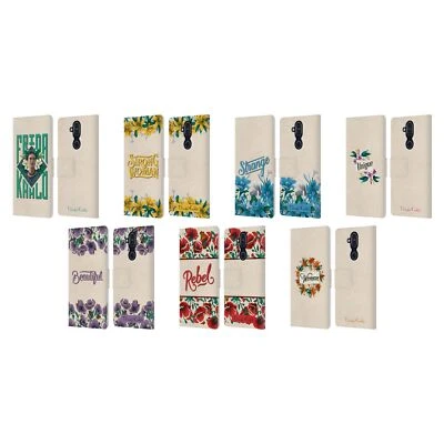 OFFICIAL FRIDA KAHLO TYPOGRAPHY 2 LEATHER BOOK CASE FOR MICROSOFT NOKIA PHONES - Image 1 of 4