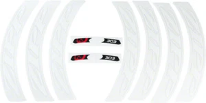 Zipp Decal Set - 303 Matte White Logo, Complete for One Wheel - Picture 1 of 1
