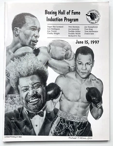 SUGAR RAY LEONARD & DON KING Boxing Hall of Fame Induction Program magazine 1997 - Picture 1 of 4