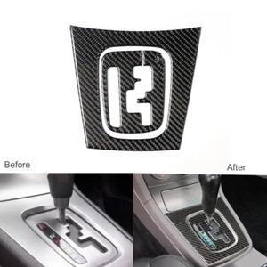 3X For Subaru Forester 2005-2008 Carbon Fiber Console Gear Shift Box Panel Trim - Picture 1 of 12