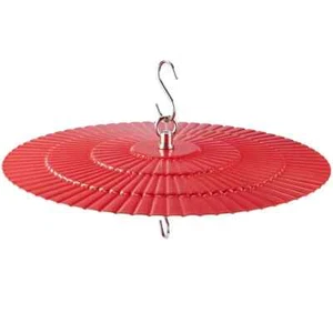 11.2 Metal Bird Feeder Rain Guard Red Dome Cover Umbrella Shade for Hummingbird - Picture 1 of 7