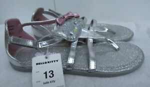 Hello Kitty Silver Sandals Girls' Size 13