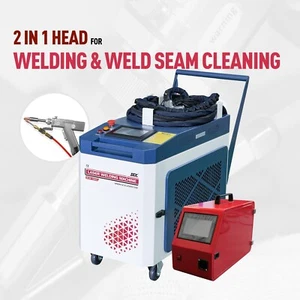 2-in-1 Laser Welding Machine 2KW Mobile Fiber Laser Metal Welder Machine - Picture 1 of 13