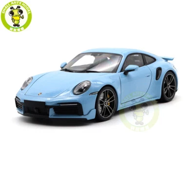 1/18 Minichamps Porsche 911 Turbo S Coupe Sport Design 2021 LB Diecast Model Car - Image 1 of 4