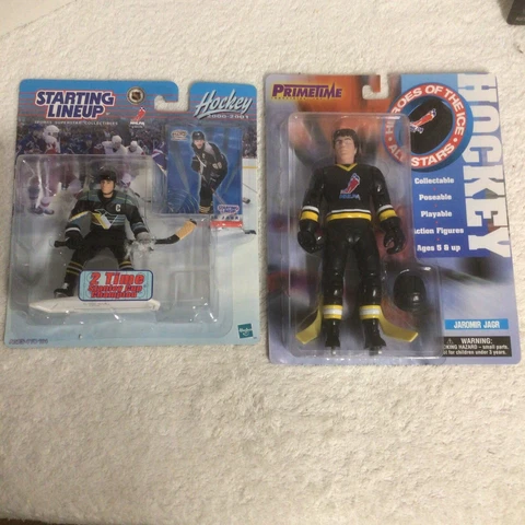 STARTING LINEUP & PRIMETIME HEROES OF THE ICE JAROMIR JAGR FIGURINES LOT Sealed Cover