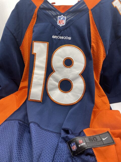 Nike Denver Broncos No18 Peyton Manning Lights Out Black Men's Stitched NFL Elite Autographed Jersey
