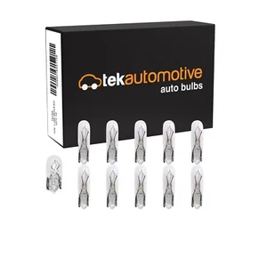 10 x 286 Car Bulbs Dashboard Panel Light 12V 1.2W W2x4.6D Capless - Picture 1 of 7
