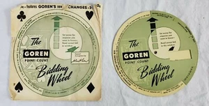 VINTAGE The Goren Point Count Bidding Wheel circa Mid 20th Century Bidmasters - Picture 1 of 7
