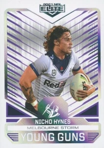 2021 Melbourne Storm NRL TLA Elite Young Guns Rookie Card - Nicho Hynes - Bild 1 von 3