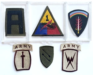 GRAN LOTE DE SEIS PARCHES DE COLECCIÓN DE LA FUERZA EXPEDICIONARIA ALIADA DE EE. UU. DE COLECCIÓN 3 EN ESTUCHES - Imagen 1 de 3