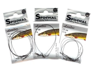 Spinwal Pike Leaders 20-50 cm 2-20 kg 2 piezas señuelo aparejo de pesca - Imagen 1 de 13