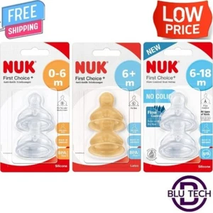 NUK First Choice+ Teats for Baby Bottles - Choose Your Type - Picture 1 of 30