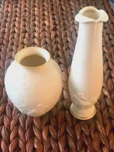 Lenox Heritage "CHERUBS" Bud Vase & Round Vase USA Kate Sears Limited Edition - Picture 1 of 7