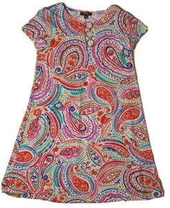 MSK Dress Multi Color, paisley print dress, casual business, cocktail shift - Picture 1 of 6