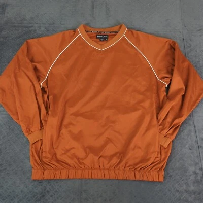 FootJoy ветровка куртка гольф пуловер V шеи оранжевый длинным рукавом мужчин XL - Изображение 1 из 4