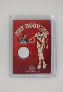 2020-21 Court Kings - CJ McOLLUM - Art Nouveau 🔥Game Worn Patch🔥 Portland Mint