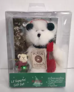 Boyd's Lil Sumptin set regalo cucciolo cane nuovo con scatola peluche magnete sacchetto regalo carta velina. - Foto 1 di 6