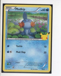 JUEGO DE POKÉMON DE 25 ANIVERSARIO MUDKIP MCDONALDS 19/25 CASI NUEVO/M - Imagen 1 de 1
