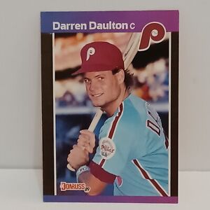 ⚾️ 1989 Donruss Darren Daulton Misprint Error Card (No Dot After INC) Phillies