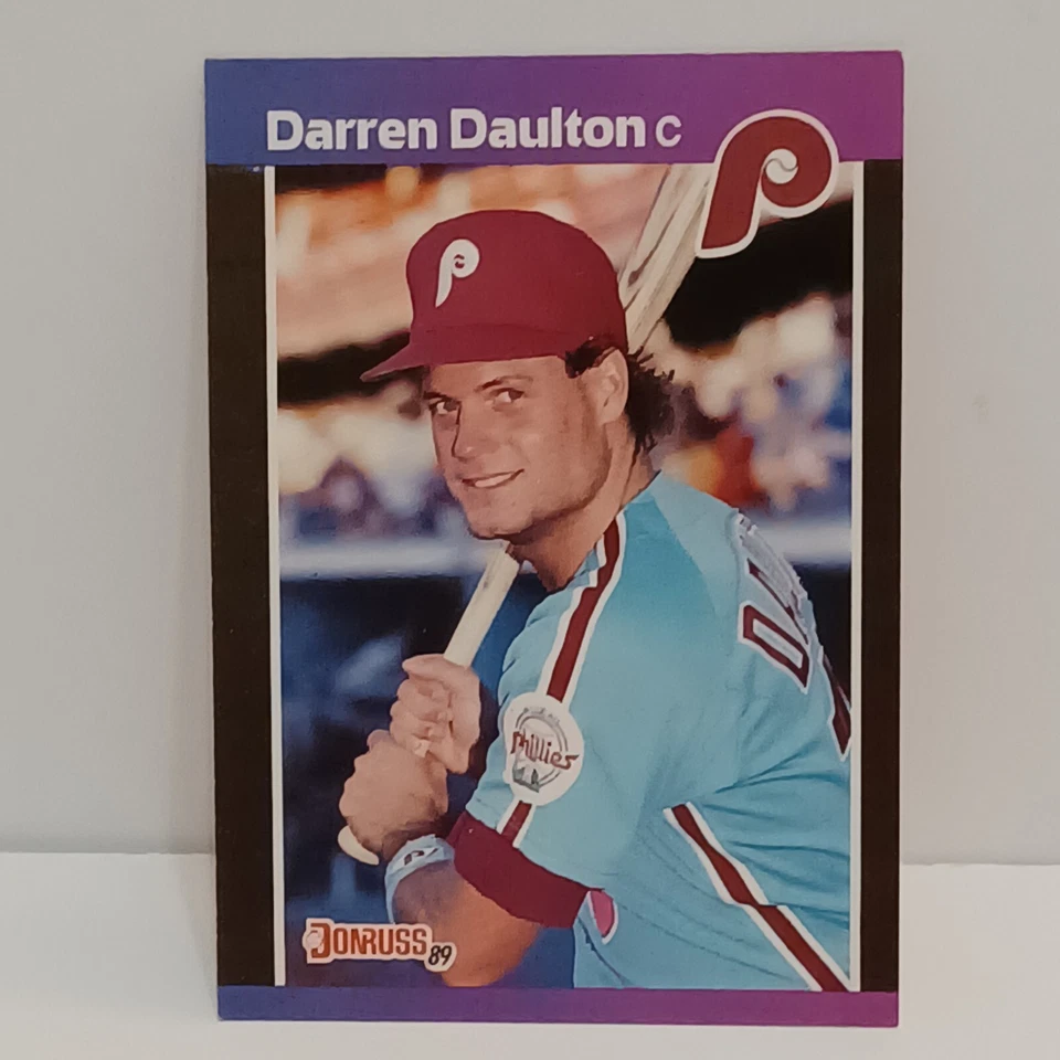 ⚾️ 1989 Donruss Darren Daulton Misprint Error Card (No Dot After INC) Phillies - Image 1 of 4