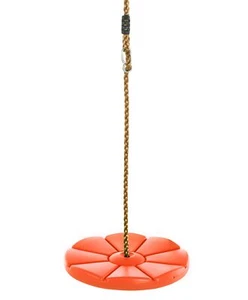 Swingan Cool Disc Swing With Adjustable Rope (Fully Assembled), Orange - Picture 1 of 5