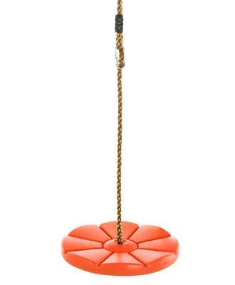 Swingan Cool Disc Swing With Adjustable Rope (Fully Assembled), Orange - Image 1 of 4