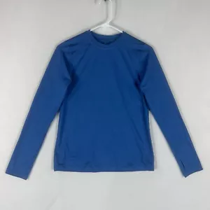 REI Base Layer Long Sleeve Pullover Shirt Kids Large (14-16) Thumbholes Stretch - Picture 1 of 11