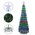 256 LED Lights Fibre Optic Christmas Tree Xmas Pre Lit Star Green Color Changing
