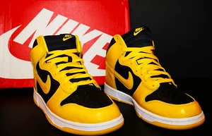 Nike Dunk High SP ‘Iowa’ 2020 sz 10 Black Varsity Maize Goldenrod Wu-Tang - Picture 1 of 13