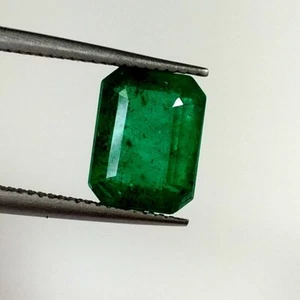 2,13ct natürlicher Smaragd geeicht Okt (9x7)mm sattes Grün guter Glanz Top Qualität - Bild 1 von 4