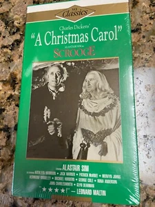 Vintage Charles Dickens' A Christmas Carol Factory Sealed VHS Cassette Tape 1951 - Picture 1 of 3